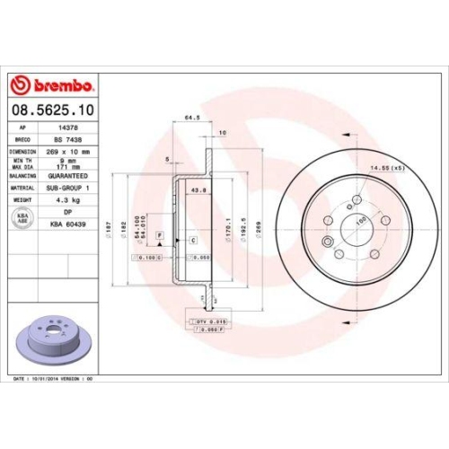 BREMBO Bremsscheibe PRIME LINE