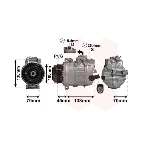 VAN WEZEL Kompressor, Klimaanlage