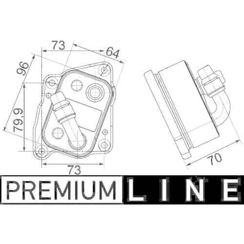 MAHLE Ölkühler, Motoröl BEHR *** PREMIUM LINE ***