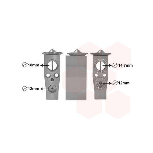 VAN WEZEL Expansionsventil, Klimaanlage