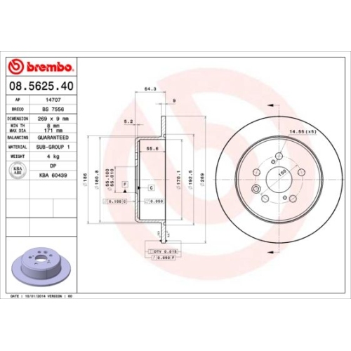 BREMBO Bremsscheibe PRIME LINE