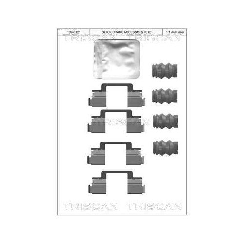 TRISCAN Zubehörsatz, Scheibenbremsbelag