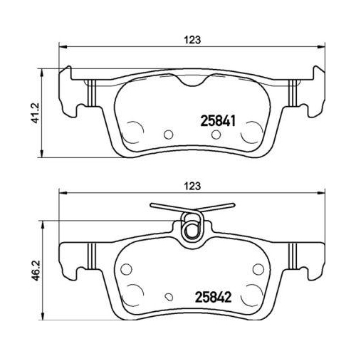 BREMBO Bremsbelagsatz, Scheibenbremse PRIME LINE