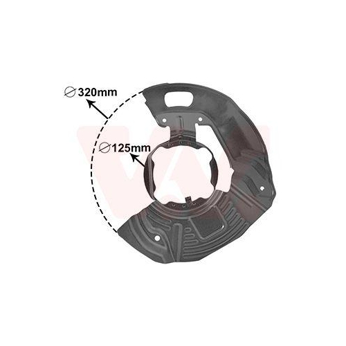 VAN WEZEL Spritzblech, Bremsscheibe