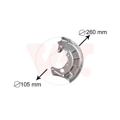 VAN WEZEL Spritzblech, Bremsscheibe