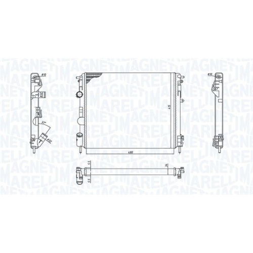 MAGNETI MARELLI Kühler, Motorkühlung