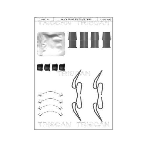 TRISCAN Zubehörsatz, Scheibenbremsbelag