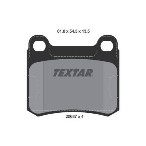 TEXTAR Bremsbelagsatz, Scheibenbremse Q+