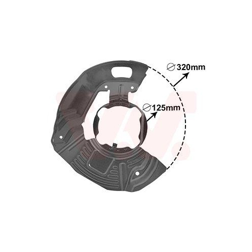 VAN WEZEL Spritzblech, Bremsscheibe