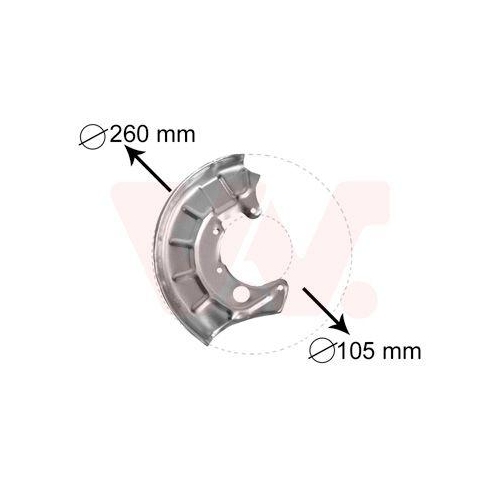 VAN WEZEL Spritzblech, Bremsscheibe