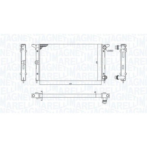MAGNETI MARELLI Kühler, Motorkühlung
