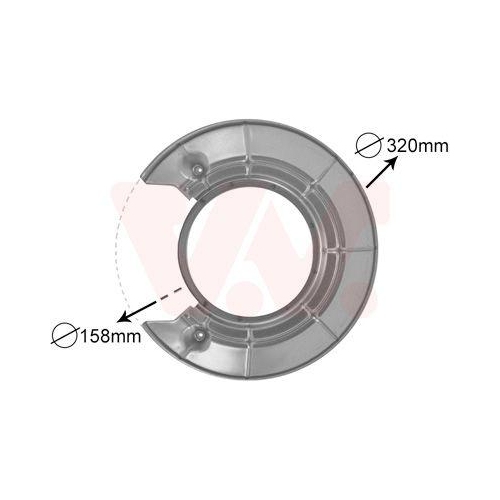 VAN WEZEL Spritzblech, Bremsscheibe