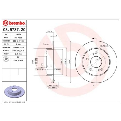 BREMBO Bremsscheibe PRIME LINE