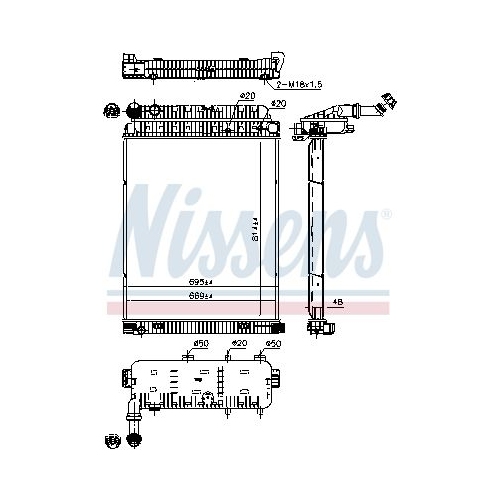 NISSENS Kühler, Motorkühlung