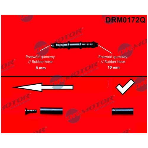 Dr.Motor Automotive Schlauchverbinder, Kraftstoffschlauch