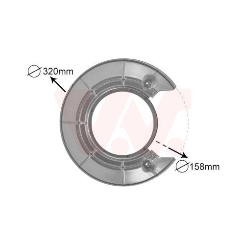 VAN WEZEL Spritzblech, Bremsscheibe