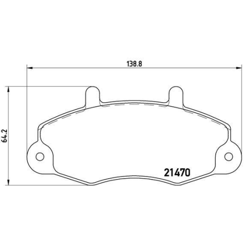 BREMBO Bremsbelagsatz, Scheibenbremse PRIME LINE