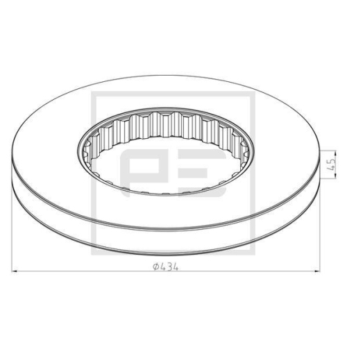 PE Automotive Bremsscheibe