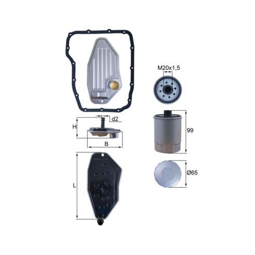 MAHLE Hydraulikfilter, Automatikgetriebe