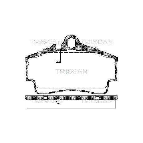 TRISCAN Bremsbelagsatz, Scheibenbremse