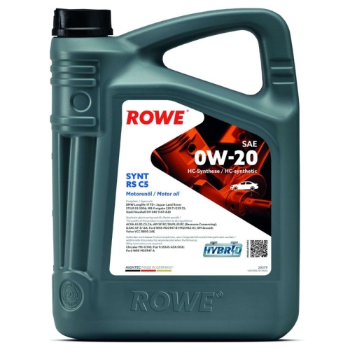 ROWE Motoröl HIGHTEC SYNT RS C5 SAE 0W-20 (20379)