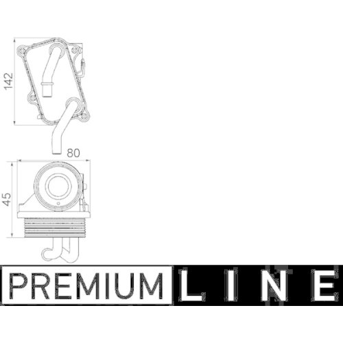 MAHLE Ölkühler, Motoröl BEHR *** PREMIUM LINE ***