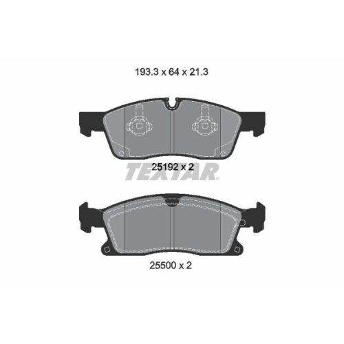 TEXTAR Bremsbelagsatz, Scheibenbremse Q+