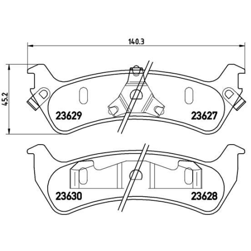 BREMBO Bremsbelagsatz, Scheibenbremse PRIME LINE