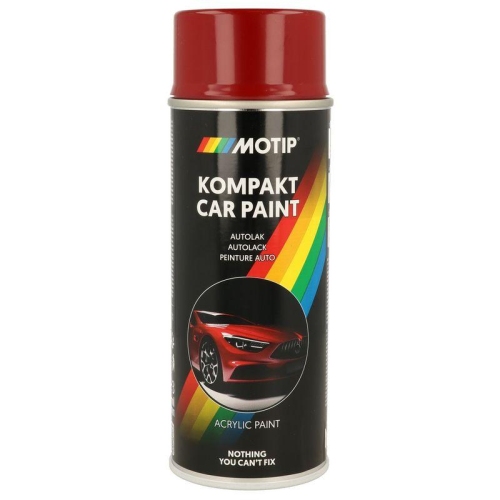 MOTIP Fahrzeug-Kombinationslack KOMPAKT AUTOLACK rot hochgl&auml;nzend 400 ml