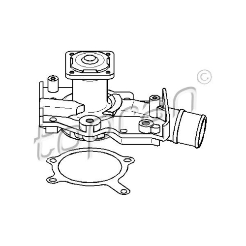 TOPRAN Wasserpumpe, Motorkühlung