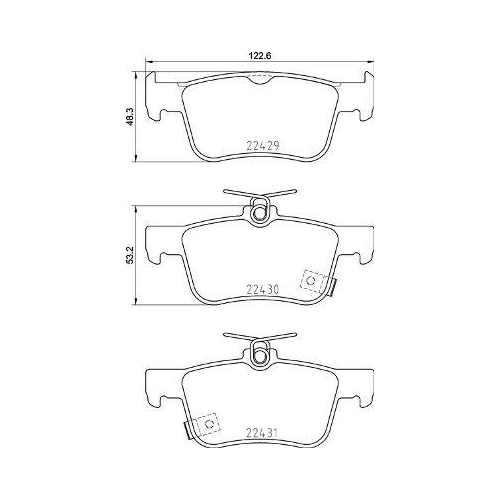 BREMBO Bremsbelagsatz, Scheibenbremse PRIME LINE