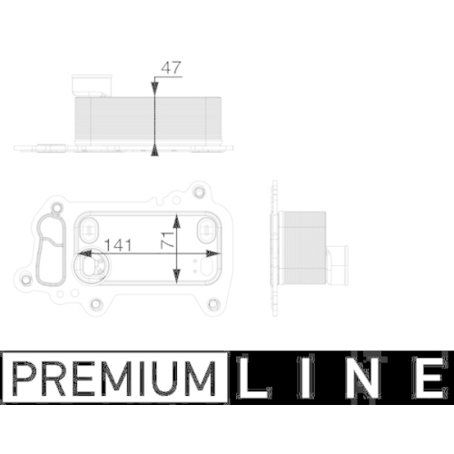 MAHLE Ölkühler, Motoröl BEHR *** PREMIUM LINE ***