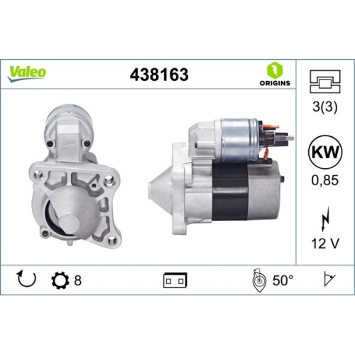 VALEO Starter VALEO ORIGINS NEW OE TECHNOLOGIE