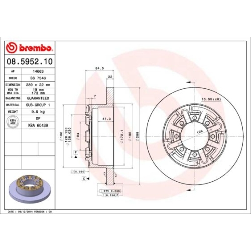 BREMBO Bremsscheibe PRIME LINE