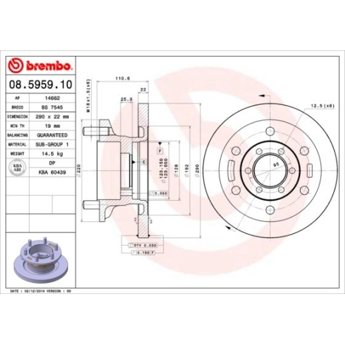 BREMBO Bremsscheibe PRIME LINE