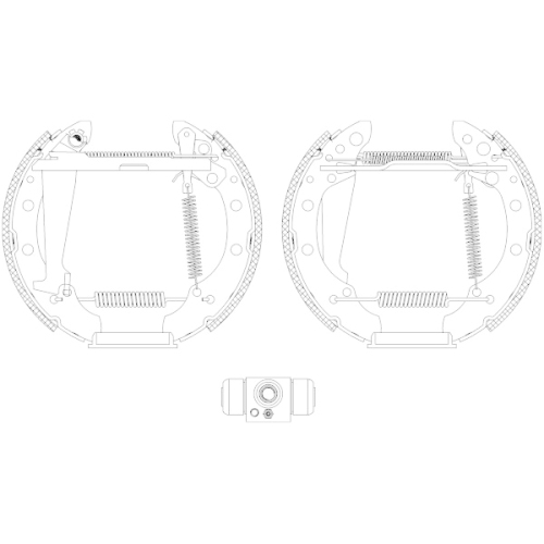 HELLA PAGID Bremsbackensatz Shoe Kit Pro