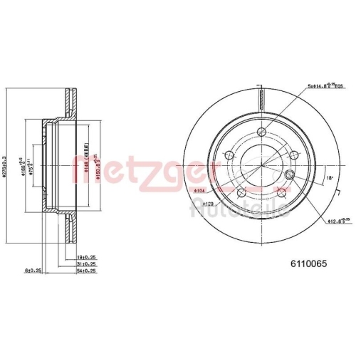 METZGER Bremsscheibe