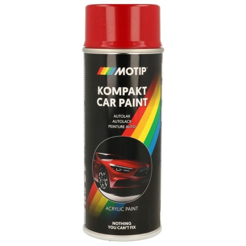 MOTIP Fahrzeug-Kombinationslack KOMPAKT AUTOLACK rot hochgl&auml;nzend 400 ml
