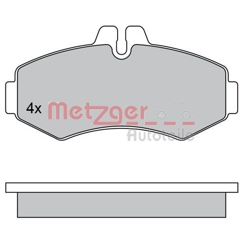 METZGER Bremsbelagsatz, Scheibenbremse