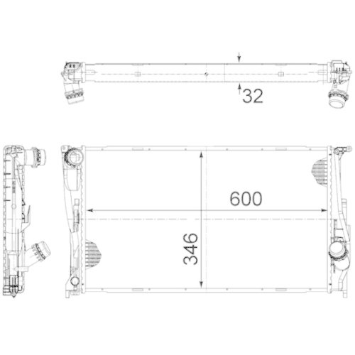 MAHLE Kühler, Motorkühlung BEHR *** PREMIUM LINE ***