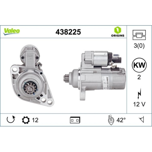 VALEO Starter VALEO ORIGINS NEW OE TECHNOLOGIE