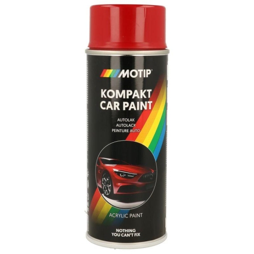 MOTIP Fahrzeug-Kombinationslack KOMPAKT AUTOLACK rot hochgl&auml;nzend 400 ml