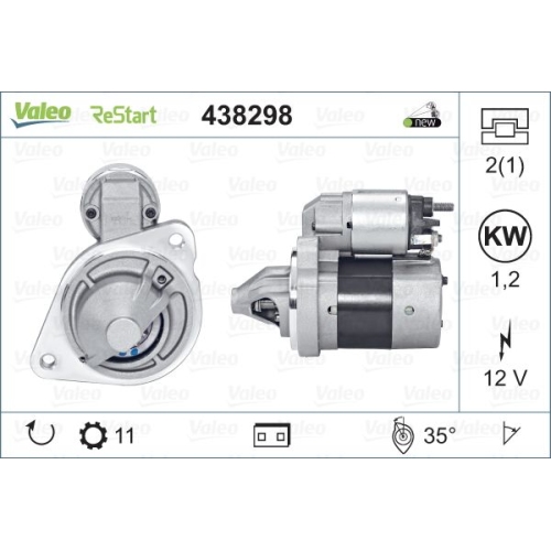 VALEO Starter VALEO ORIGINS NEW STOP&START OE TECHNOLOGIE