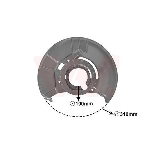 VAN WEZEL Spritzblech, Bremsscheibe