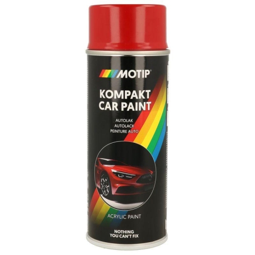 MOTIP Fahrzeug-Kombinationslack KOMPAKT AUTOLACK rot hochgl&auml;nzend 400 ml