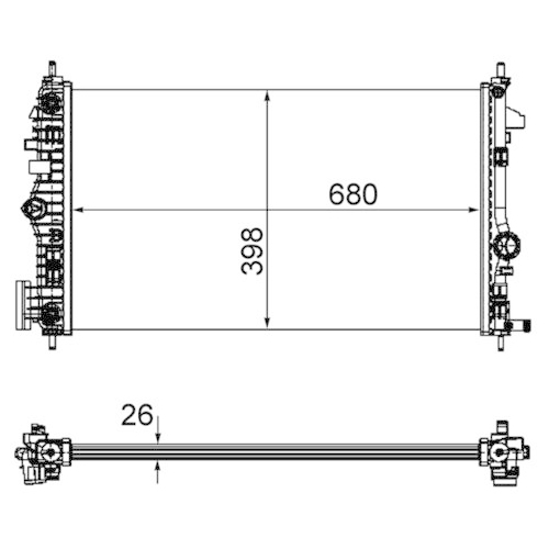 MAHLE Kühler, Motorkühlung BEHR *** PREMIUM LINE ***