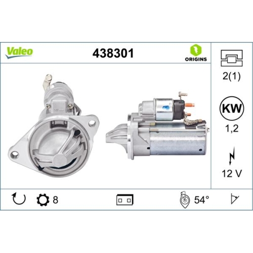 VALEO Starter VALEO ORIGINS NEW OE TECHNOLOGIE