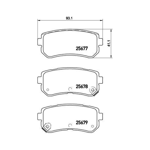 BREMBO Bremsbelagsatz, Scheibenbremse PRIME LINE