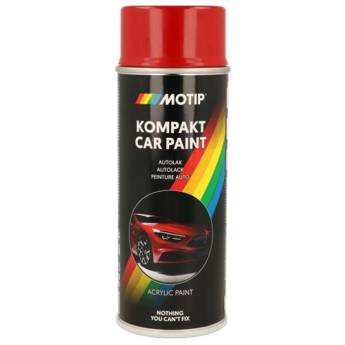 MOTIP Fahrzeug-Kombinationslack KOMPAKT AUTOLACK rot hochgl&auml;nzend 400 ml