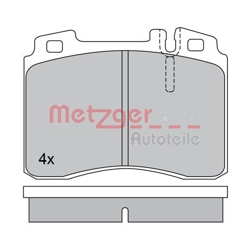 METZGER Bremsbelagsatz, Scheibenbremse